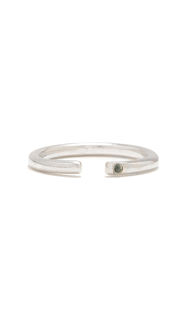 Silver stackable ring